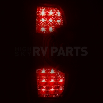 ANZO USA Tail Light Assembly LED Trapezoid Smoke Set Of 2 - 311234-2