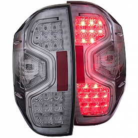 ANZO USA Tail Light Assembly LED&nbsp;Trapezoid&nbsp;Clear&nbsp;Set Of 2 - 311235