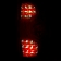 ANZO USA Tail Light Assembly LED Trapezoid Clear Set Of 2 - 311235