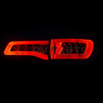 ANZO USA Tail Light Assembly LED Elliptical Red Smoke Set Of 2 - 311251-3