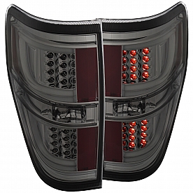 ANZO USA Tail Light Assembly LED&nbsp;Stock&nbsp;Red Smoke&nbsp;Set Of 2 - 311258