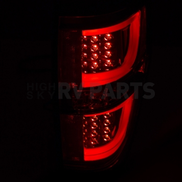 ANZO USA Tail Light Assembly LED Stock Red Smoke Set Of 2 - 311258-3