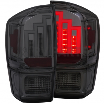 ANZO USA Tail Light Assembly LED Rectangular Smoke Set Of 2 - 311282