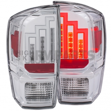 ANZO USA Tail Light Assembly LED Rectangular Clear Set Of 2 - 311283