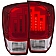 ANZO USA Tail Light Assembly LED Rectangular Clear/ Red Set Of 2 - 311284