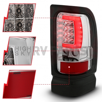 ANZO USA Tail Light Assembly LED Clear Set Of 2 - 311341-3