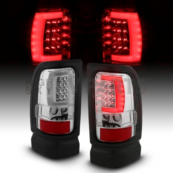 ANZO USA Tail Light Assembly LED Clear Set Of 2 - 311341-6