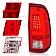 ANZO USA Tail Light Assembly LED Rectangular Clear/ Red Set Of 2 - 311358