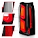 ANZO USA Tail Light Assembly LED Rectangular Clear Set Of 2 - 311374
