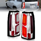 ANZO USA Tail Light Assembly LED&nbsp;Rectangular&nbsp;Clear&nbsp;Set Of 2 - 311376