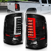 ANZO USA Tail Light Assembly LED&nbsp;Rectangular&nbsp;Clear&nbsp;Set Of 2 - 311388
