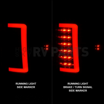 ANZO USA Tail Light Assembly LED Rectangular Clear Set Of 2 - 311388-7