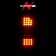 ANZO USA Tail Light Assembly LED Rectangular Clear Set Of 2 - 311397