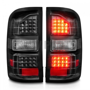 ANZO USA Tail Light Assembly LED Rectangular Clear Set Of 2 - 311397-4