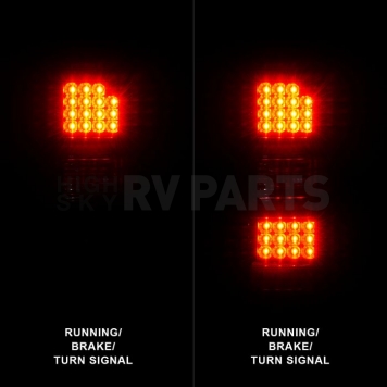 ANZO USA Tail Light Assembly LED Rectangular Clear Set Of 2 - 311397-6