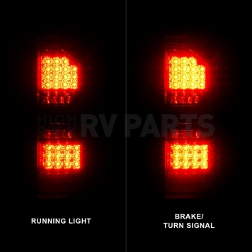 ANZO USA Tail Light Assembly LED Rectangular Smoke Set Of 2 - 311398-6