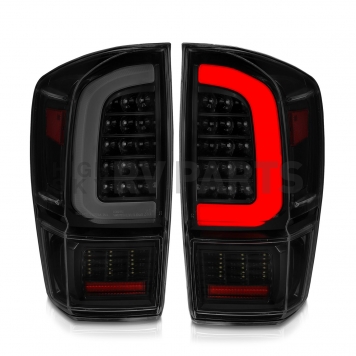 ANZO USA Tail Light Assembly LED Rectangular Smoke Set Of 2 - 311401
