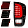 ANZO USA Tail Light Assembly LED Rectangular Smoke Set Of 2 - 311401