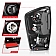 ANZO USA Tail Light Assembly LED Rectangular Smoke Set Of 2 - 311401