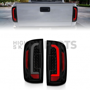 ANZO USA Tail Light Assembly LED Rectangular Smoke Set Of 2 - 311403