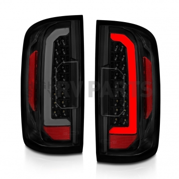 ANZO USA Tail Light Assembly LED Rectangular Smoke Set Of 2 - 311403-6