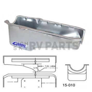 Canton Racing Stock Replacement Oil Pan - 15-010-5
