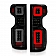 ANZO USA Tail Light Assembly LED Rectangular Smoke Set Of 2 - 311415