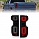ANZO USA Tail Light Assembly LED Rectangular Smoke Set Of 2 - 311415