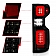 ANZO USA Tail Light Assembly LED Rectangular Smoke Set Of 2 - 311415