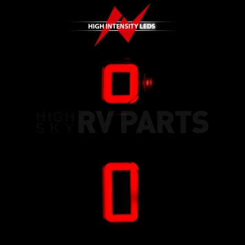 ANZO USA Tail Light Assembly LED Rectangular Smoke Set Of 2 - 311415-7