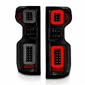 ANZO USA Tail Light Assembly LED&nbsp;Rectangular&nbsp;Smoke&nbsp;Set Of 2 - 311418