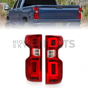 ANZO USA Tail Light Assembly LED Rectangular Clear/ Red Set Of 2 - 311419-2