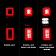 ANZO USA Tail Light Assembly LED Rectangular Clear/ Red Set Of 2 - 311419