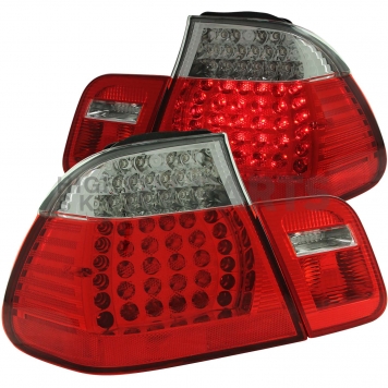 ANZO USA Tail Light Assembly LED Stock Clear/ Red Set Of 2 - 321004