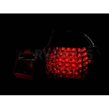 ANZO USA Tail Light Assembly LED Stock Clear/ Red Set Of 2 - 321004-3