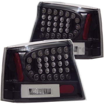 ANZO USA Tail Light Assembly LED Rectangular Clear Set Of 2 - 321014