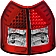 ANZO USA Tail Light Assembly LED Stock Clear/ Red Set Of 2 - 321015