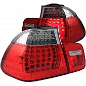 ANZO USA Tail Light Assembly LED&nbsp;Stock&nbsp;Clear/ Red&nbsp;Set Of 2 - 321096