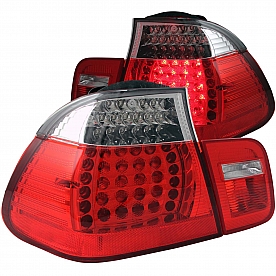 ANZO USA Tail Light Assembly LED&nbsp;Stock&nbsp;Clear/ Red&nbsp;Set Of 2 - 321096