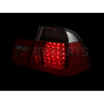 ANZO USA Tail Light Assembly LED Stock Clear/ Red Set Of 2 - 321096-3