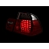 ANZO USA Tail Light Assembly LED Stock Clear/ Red Set Of 2 - 321096