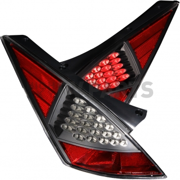 ANZO USA Tail Light Assembly LED Elliptical Clear Set Of 2 - 321099-1