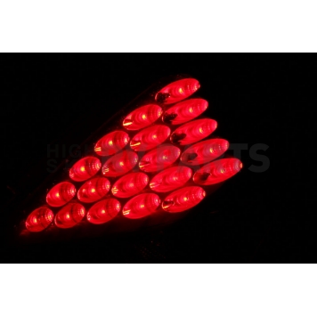 ANZO USA Tail Light Assembly LED Elliptical Clear Set Of 2 - 321099-3