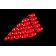 ANZO USA Tail Light Assembly LED Elliptical Clear Set Of 2 - 321099