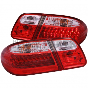 ANZO USA Tail Light Assembly LED Elliptical Clear/ Red Set Of 2 - 321114