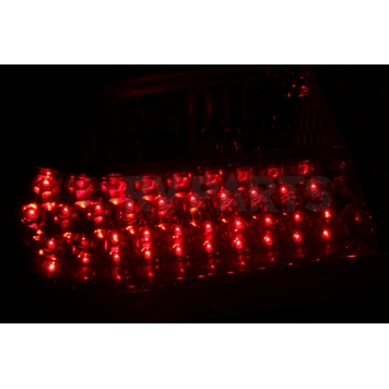 ANZO USA Tail Light Assembly LED Elliptical Clear/ Red Set Of 2 - 321114-3