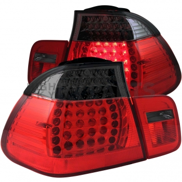 ANZO USA Tail Light Assembly LED Stock Red Smoke Set Of 2 - 321123