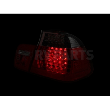 ANZO USA Tail Light Assembly LED Stock Red Smoke Set Of 2 - 321123-3