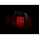 ANZO USA Tail Light Assembly LED Stock Red Smoke Set Of 2 - 321123