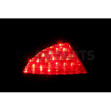 ANZO USA Tail Light Assembly LED Triangular Red Smoke Set Of 2 - 321122-3